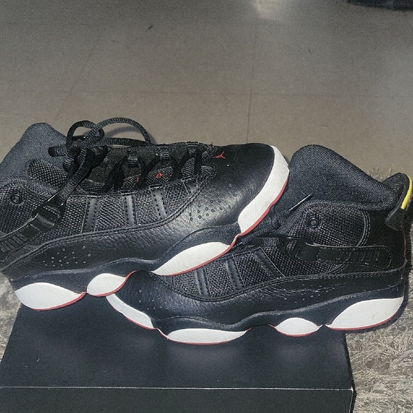 Jordan Kids Black and Red Sneakers - Picture 1 of 4